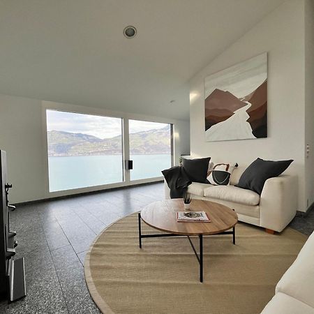 Wohnung Mit Grossartiger Seesicht Und Balkon Spiez Buitenkant foto